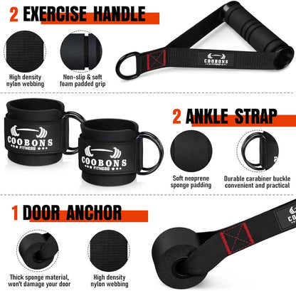 Heavy Resistance Bands for Working Out, 360LBS Exercise Bands with Handles, Workout Bands for Men, Weight Fitness Bands Set for Muscle Training, Strength, Slim, Yoga, Home Gym Equipment